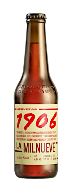 Cerveza Estrella Galicia 1906 La Milnueve en botella de 33cl