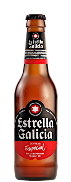 Cerveza Estrella Galicia Especial en botella de cristal de 33cl